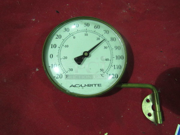 One Vintage Accu Rite Thermometer.