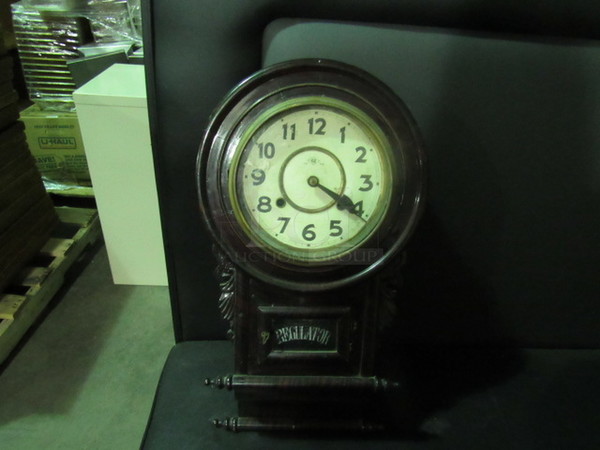 One VINTAGE Clockmaster Trademark Clock.