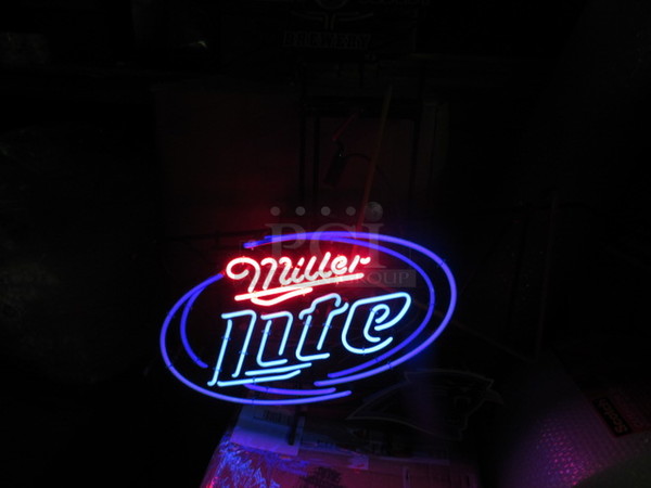 One Miller Light Carolina Panthers Neon.