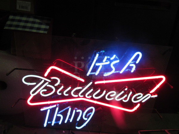ITS A BUDWEISER THING Neon.