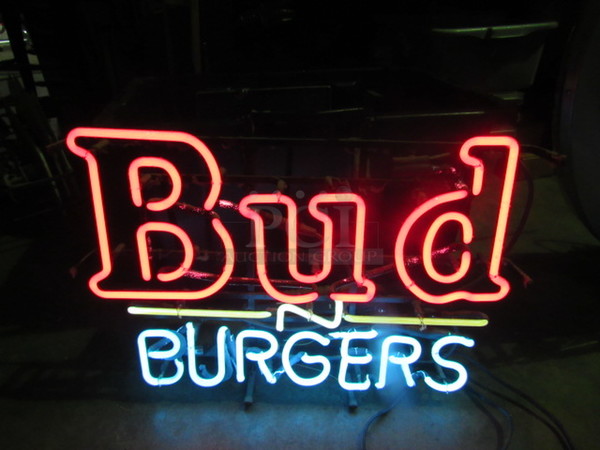 One Bud N Burgers NEON.