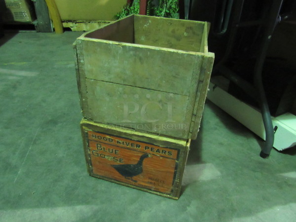 Assorted Wooden Crate. 2XBID.