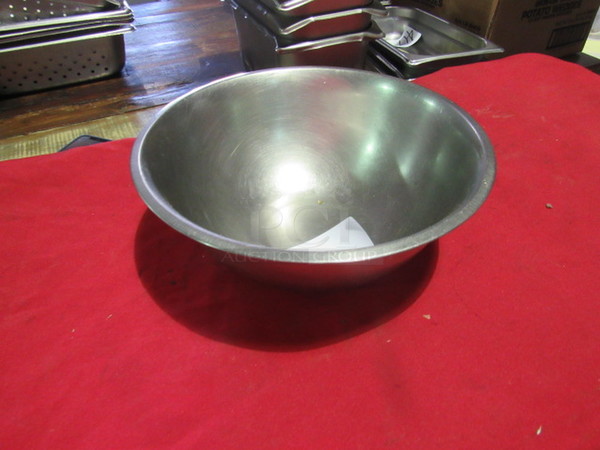 One 11 Inch Stainless Steel Mixing Bowl.