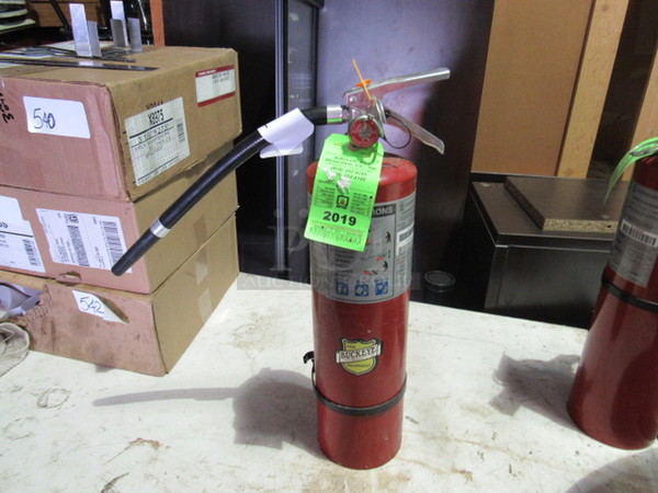 One ABC Fire Extinguisher.