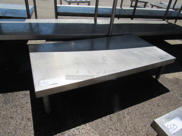 One Stainless Steel Table. 48X24X12