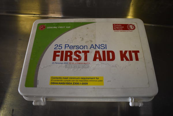 First Aid Kit w/ Contents. 10x7x3