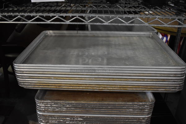 11 Metal Full Size Baking Pans. 18x26x1. 11 Times Your Bid!