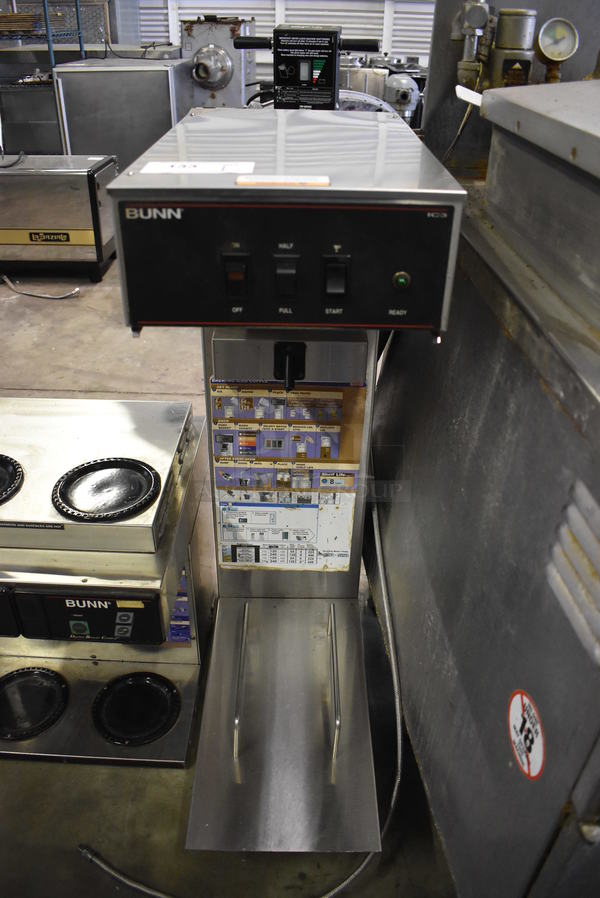 NICE! Bunn Model IC3 Stainless Steel Commercial Countertop Iced Tea Machine. 12x26x37