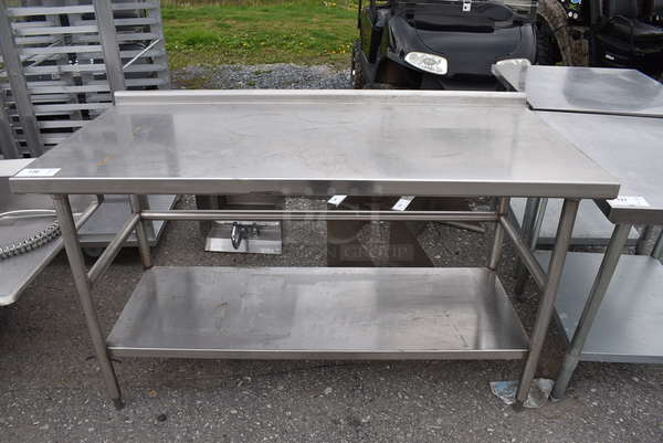 Stainless Steel Commercial Table w/ Undershelf. 60x30x38