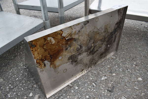 Stainless Steel Shelf w/ Wall Mount Brackets. 24x14x12
