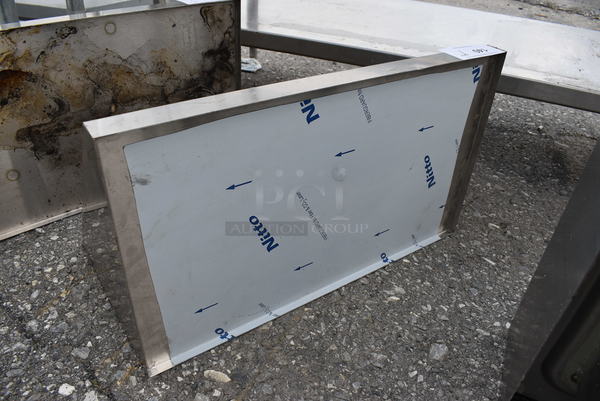 Stainless Steel Shelf w/ Wall Mount Brackets. 24x14x12