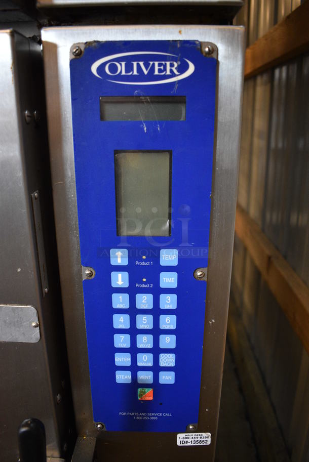 2 FANTASTIC! Oliver Model 690-NC3 Stainless Steel Commercial Electric Powered Convection Ovens on Commercial Casters. 208 Volts, 3 Phase. 33x45x78. 2 Times Your Bid! Unit Was Working When Removed - Image 7 of 8