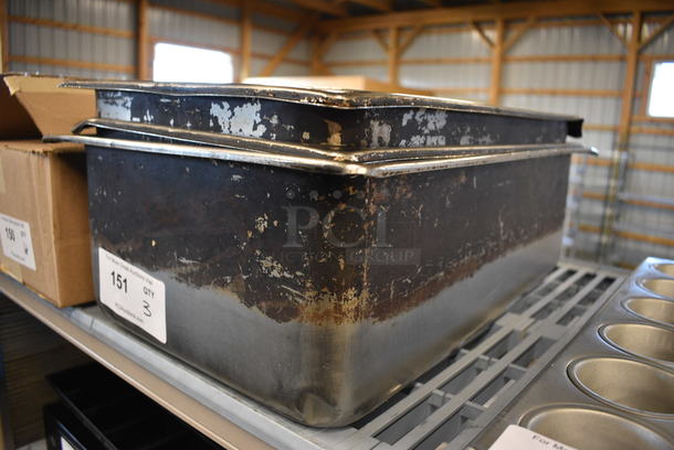 3 Stainless Steel Full Size Drop In Bins. 1/1x6. 3 Times Your Bid! - Image 4 of 4