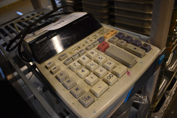 Sharp Model EL-1801P Countertop Printing Calculator. 7.5x9.5x2.5 - Image 2 of 4