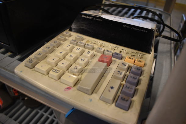 Sharp Model EL-1801P Countertop Printing Calculator. 7.5x9.5x2.5 - Image 3 of 4