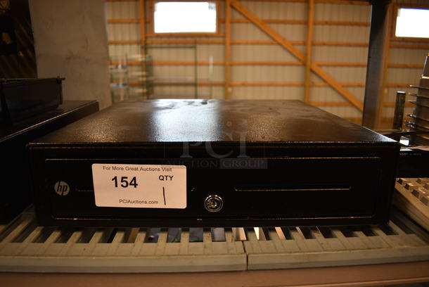 HP Black Metal Cash Drawer. 16x16.5x4.5