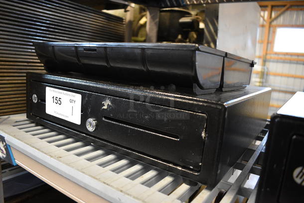 HP Black Metal Cash Drawer w/ Insert. 16x16.5x4.5 - Image 2 of 3