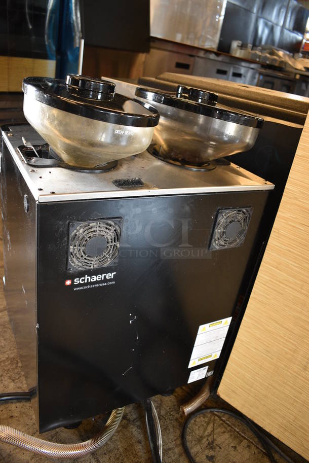 FANTASTIC! Schaerer Model SCA1 Coffee Art Plus Automatic Coffee Machine w/ 2 Hopper Bean Grinders and Steam Wand. 240 Volts, 1 Phase. 17x21x28. Unit Was Working When Removed - Image 7 of 7