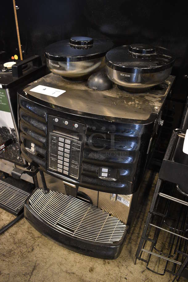 FANTASTIC! Schaerer Model SCA1 Coffee Art Plus Automatic Coffee Machine w/ 2 Hopper Bean Grinders and Steam Wand. 240 Volts, 1 Phase. 17x21x28. Unit Was Working When Removed - Image 2 of 7