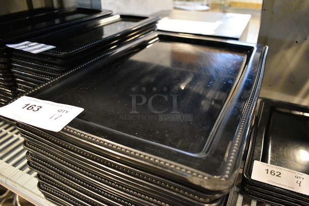 17 Black Poly Trays. 18x12x1. 17 Times Your Bid! - Image 2 of 4