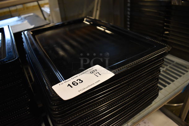 17 Black Poly Trays. 18x12x1. 17 Times Your Bid! - Image 3 of 4