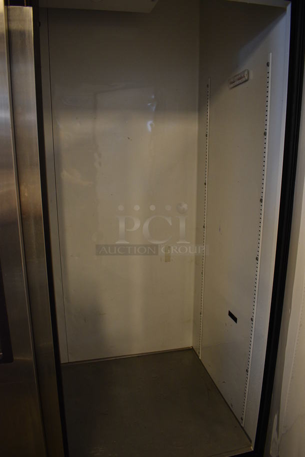 SWEET! 2014 True Model T-49 ENERGY STAR Stainless Steel Commercial 2 Door Reach In Cooler w/ Poly Coated Racks on Commercial Casters. 115 Volts, 1 Phase. 54x30x83. Tested and Working! - Image 6 of 6