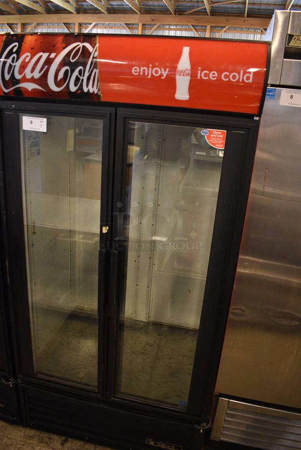 GREAT! 2011 True Model GDM-35EM ENERGY STAR Metal Commercial 2 Door Reach In Cooler Merchandiser. 115 Volts, 1 Phase. 39.5x31x79. Tested and Working! - Image 3 of 6