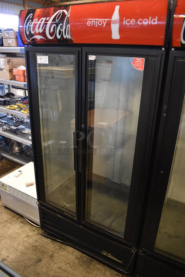 GREAT! 2011 True Model GDM-35EM ENERGY STAR Metal Commercial 2 Door Reach In Cooler Merchandiser. 115 Volts, 1 Phase. 39.5x31x79. Tested and Working! - Image 3 of 6