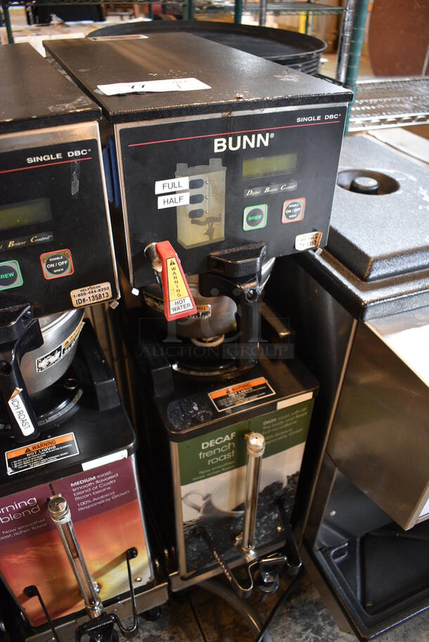 NICE! 2014 Bunn Model SINGLE SH DBC Stainless Steel Commercial Countertop Coffee Machine w/ Hot Water Dispenser, Bunn Coffee Server and Metal Brew Basket. 120/240 Volts, 1 Phase. 9.5x22x36. Unit Was Working When Removed - Image 2 of 5