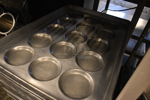 4 Metal 15 Bun Baking Pan. 18x26x1. 4 Times Your Bid! - Image 3 of 4