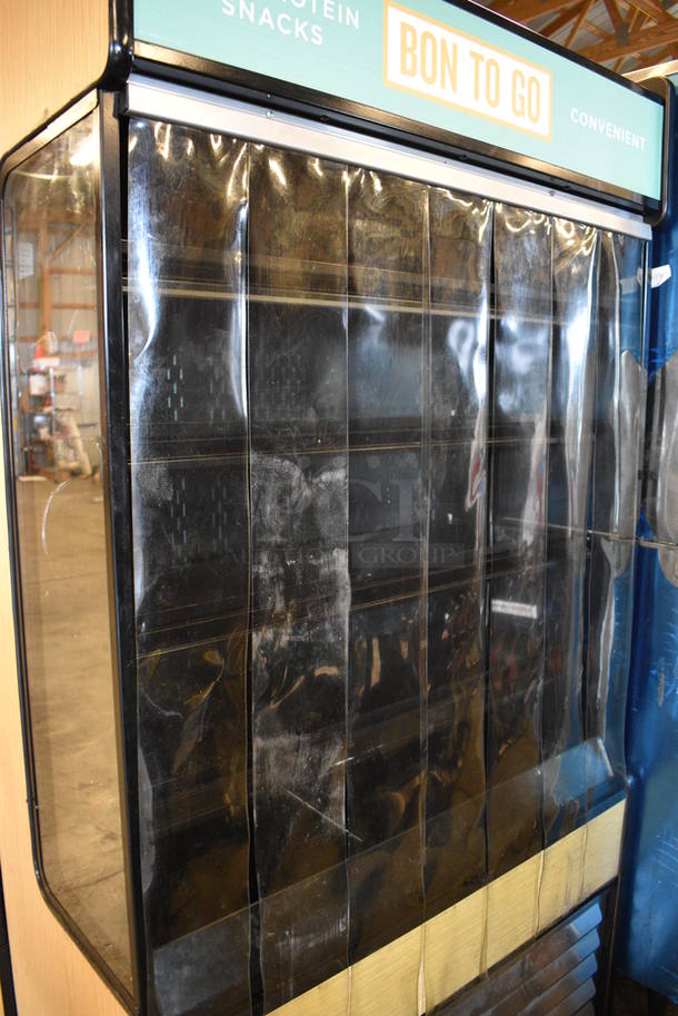 GREAT! Structural Oasis Model B42EW Stainless Steel Commercial Open Grab N Go Merchandiser w/ Metal Shelves and Poly Cooler Strips on Commercial Casters. 120 Volts, 1 Phase. 46x25x83. Unit Was Working When Removed - Image 3 of 5