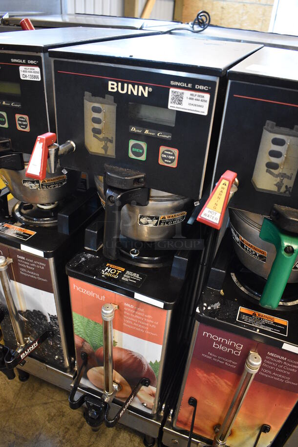 NICE! 2014 Bunn Model SINGLE SH DBC Stainless Steel Commercial Countertop Coffee Machine w/ Hot Water Dispenser, Bunn Coffee Server and Metal Brew Basket. 120/240 Volts, 1 Phase. 9.5x22x36. Unit Was Working When Removed - Image 3 of 5