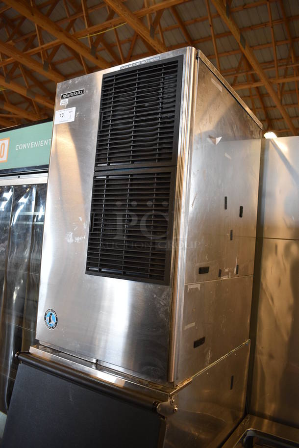 GORGEOUS! 2014 Hoshizaki Model KM-650MAH Stainless Steel Commercial Ice Machine Head on Stainless Steel Commercial Ice Bin. 208-230 Volts, 1 Phase. 22.5x34x85. Unit Was Working When Removed - Image 3 of 6