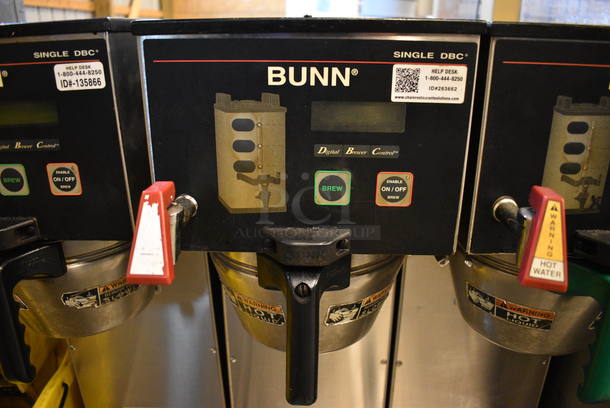 NICE! 2014 Bunn Model SINGLE SH DBC Stainless Steel Commercial Countertop Coffee Machine w/ Hot Water Dispenser, Bunn Coffee Server and Metal Brew Basket. 120/240 Volts, 1 Phase. 9.5x22x36. Unit Was Working When Removed - Image 4 of 5