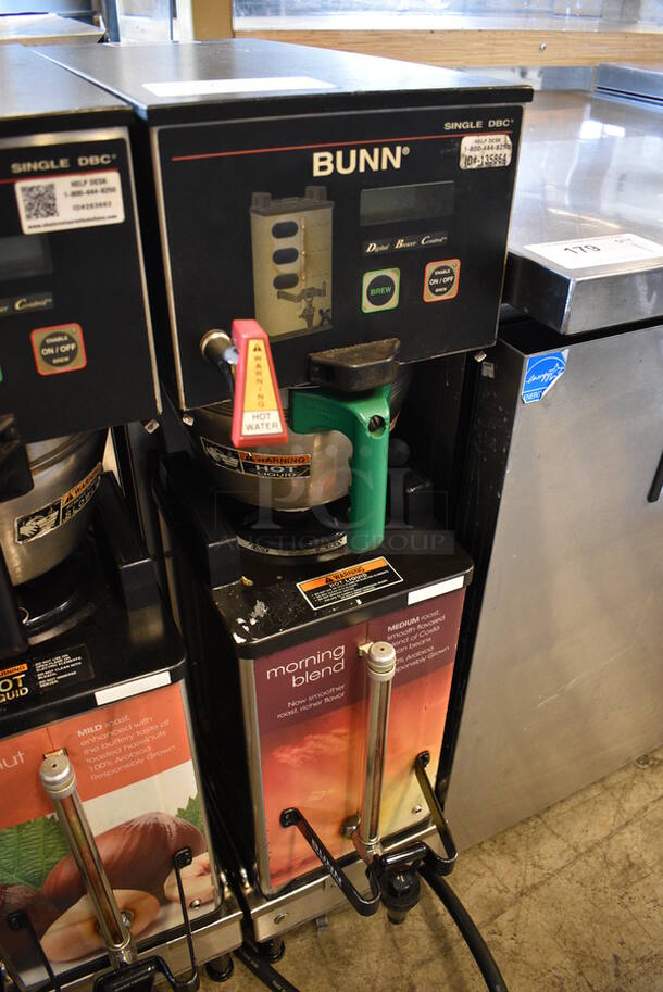 NICE! 2014 Bunn Model SINGLE SH DBC Stainless Steel Commercial Countertop Coffee Machine w/ Hot Water Dispenser, Bunn Coffee Server and Metal Brew Basket. 120/240 Volts, 1 Phase. 9.5x22x36. Unit Was Working When Removed - Image 2 of 5