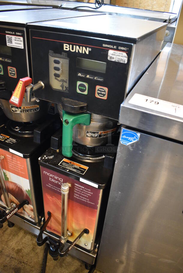NICE! 2014 Bunn Model SINGLE SH DBC Stainless Steel Commercial Countertop Coffee Machine w/ Hot Water Dispenser, Bunn Coffee Server and Metal Brew Basket. 120/240 Volts, 1 Phase. 9.5x22x36. Unit Was Working When Removed - Image 3 of 5