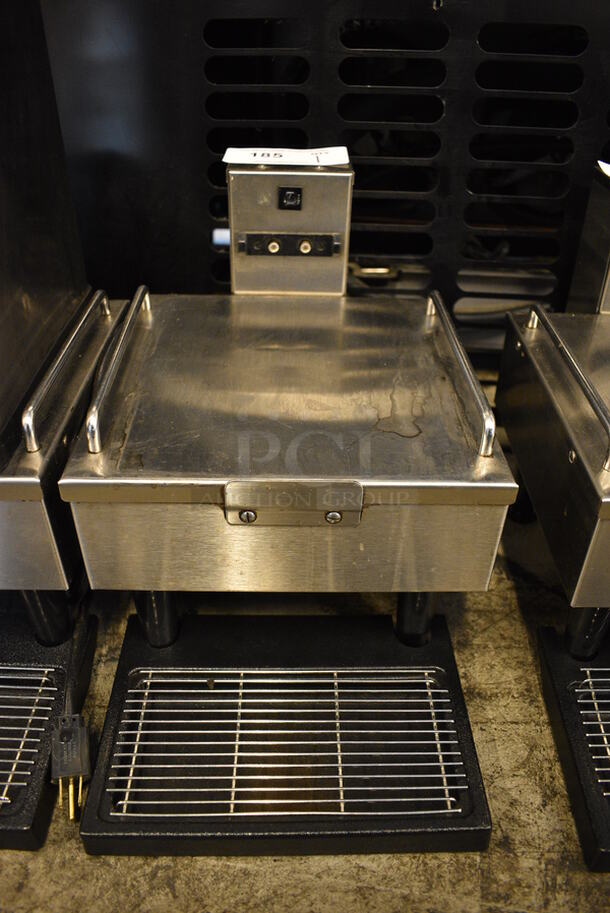 NICE! 2014 Bunn Model 1SH STAND Stainless Steel Commercial Countertop Coffee Server Stand w/ Drip Tray. 120 Volts, 1 Phase. 10x18x11.5. Tested and Working! - Image 1 of 6
