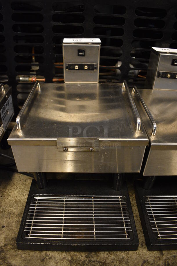 NICE! 2014 Bunn Model 1SH STAND Stainless Steel Commercial Countertop Coffee Server Stand w/ Drip Tray. 120 Volts, 1 Phase. 10x18x11.5. Tested and Working! - Image 1 of 7