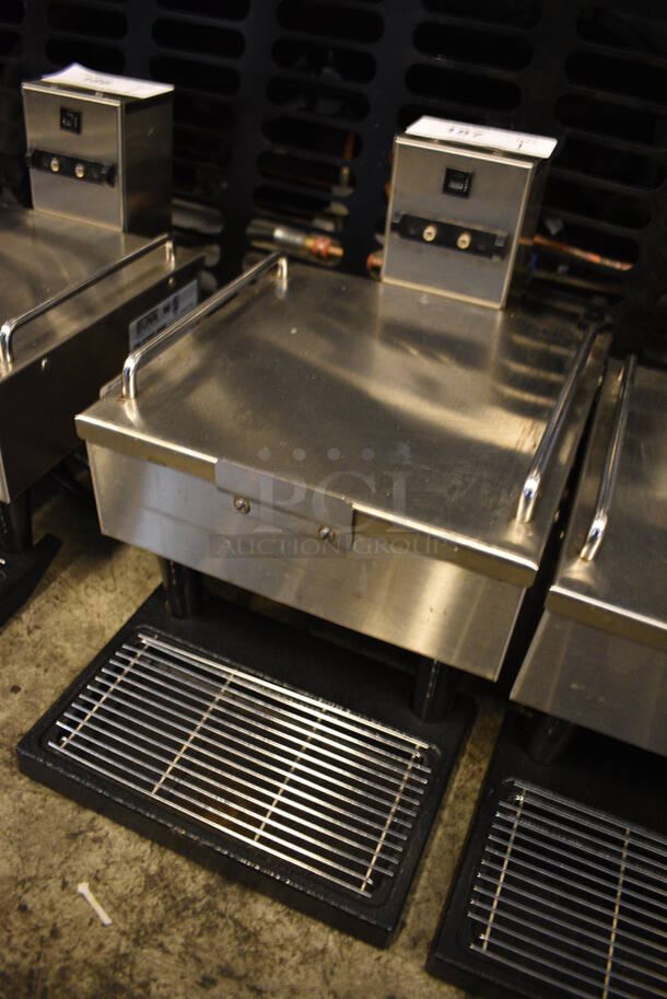 NICE! 2014 Bunn Model 1SH STAND Stainless Steel Commercial Countertop Coffee Server Stand w/ Drip Tray. 120 Volts, 1 Phase. 10x18x11.5. Tested and Working! - Image 2 of 7