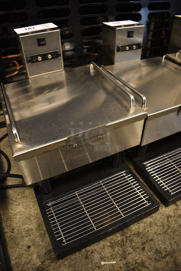 NICE! 2014 Bunn Model 1SH STAND Stainless Steel Commercial Countertop Coffee Server Stand w/ Drip Tray. 120 Volts, 1 Phase. 10x18x11.5. Tested and Working! - Image 3 of 7