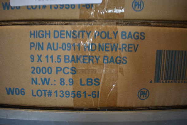 2 Boxes of High Density Poly Bags. 2 Times Your Bid! - Image 2 of 2