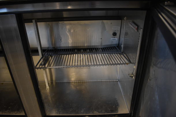 GREAT! 2015 True Model TUC-48 ENERGY STAR Stainless Steel Commercial 2 Door Work Top Cooler on Commercial Casters. 115 Volts, 1 Phase. 48.5x30x32. Tested and Working! - Image 6 of 6