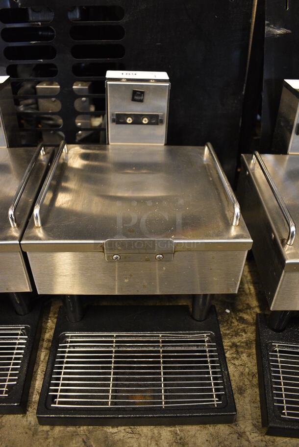 NICE! 2014 Bunn Model 1SH STAND Stainless Steel Commercial Countertop Coffee Server Stand w/ Drip Tray. 120 Volts, 1 Phase. 10x18x11.5. Tested and Working! - Image 1 of 6