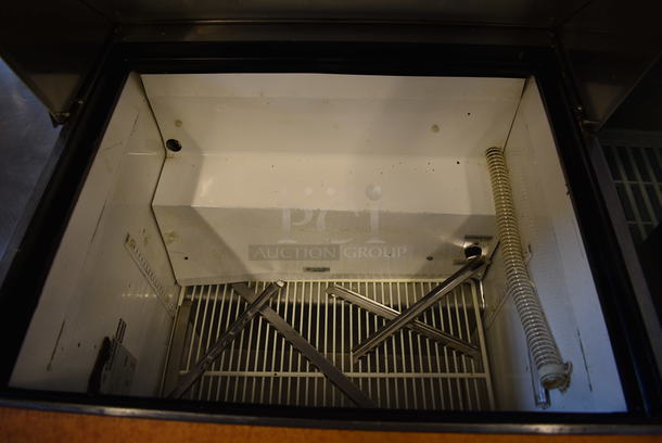 SWEET! 2014 True Model TSSU-27-12M-C Stainless Steel Commercial Sandwich Salad Bain Marie Mega Top w/ Cutting Board on Commercial Casters. 115 Volts, 1 Phase. 27.5x35x47. Tested and Working! - Image 4 of 6