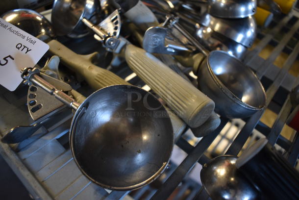 5 Metal Scoops. 9.5". 5 Times Your Bid! - Image 2 of 2