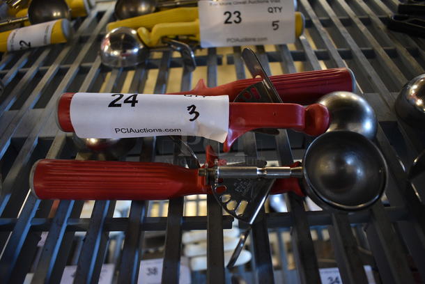 3 Metal Scoops. 8.5". 3 Times Your Bid! - Image 1 of 2