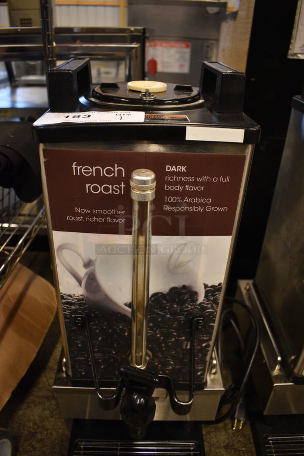 NICE! 2014 Bunn Model SH SERVER Stainless Steel Satellite Server on 2014 Bunn Model 1SH STAND Stainless Steel Commercial Countertop Coffee Server Stand w/ Drip Tray. 120 Volts, 1 Phase. 10x18x24. Tested and Working! - Image 4 of 6