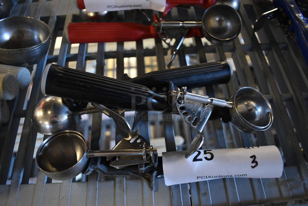 3 Metal Scoops. 8.5". 3 Times Your Bid! - Image 1 of 2