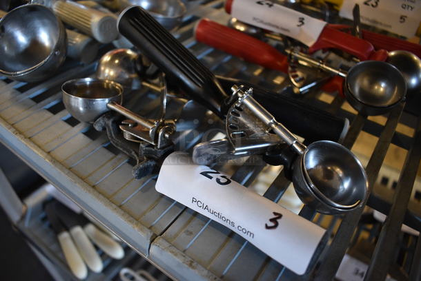 3 Metal Scoops. 8.5". 3 Times Your Bid! - Image 2 of 2