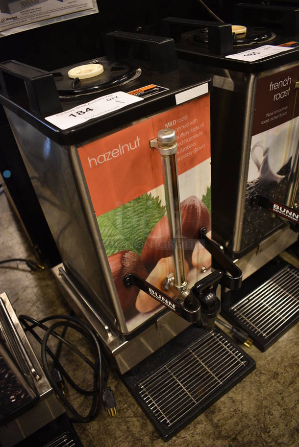NICE! 2014 Bunn Model SH SERVER Stainless Steel Satellite Server on 2014 Bunn Model 1SH STAND Stainless Steel Commercial Countertop Coffee Server Stand w/ Drip Tray. 120 Volts, 1 Phase. 10x18x24. Tested and Working! - Image 3 of 6